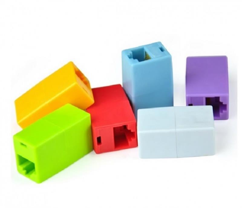 З'єднувач Merlion (2xRJ45-RED/11699) RJ45 патч-кордів мамо/мама, червоний