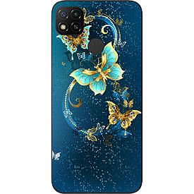 Чохол силіконовий для Xiaomi Redmi 9C з картинкою Красиві метелики