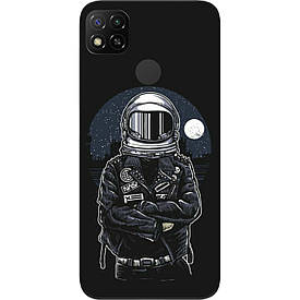 Чохол силіконовий для Xiaomi Redmi 9C з картинкою Космонавт і місяць