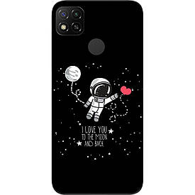 Чохол силіконовий для Xiaomi Redmi 9C з картинкою Любов до місяця
