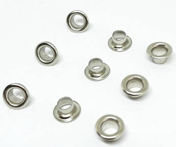 Люверс для шкіри 3.5 мм. Люверси для паперу. Нікель (5000 шт/уп)