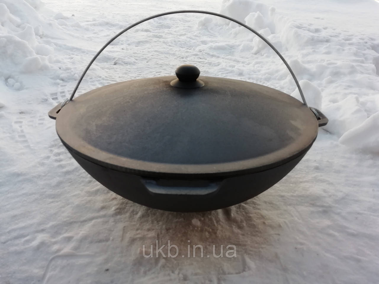 Казан Татарський, азіатський чавунний 12 л (з кришкою)