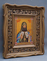 Кіот з різьбленим позолоченим рамою., фото 4