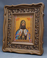 Кіот з різьбленим позолоченим рамою., фото 6