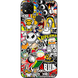 Бампер силіконовий для Xiaomi Redmi 9C з малюнком Креатив