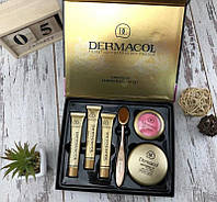 Подарочный набор Dermacol тональный крем + румяна + пудра 6 в 1 Make-up set