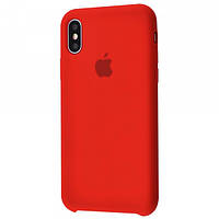 Чехол Silicone Case для iPhone X / Xs Red (силиконовый чехол красный силикон кейс на айфон Х Хс 10 с)