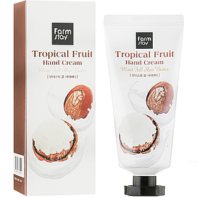 Зволожуючий крем для рук з маслом ши Farmstay Tropical Fruit Hand Cream Moist Full Shea Butter 50 мл