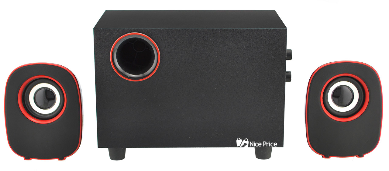 Колонки для ПК комп'ютера FT-H3 Red (2823)
