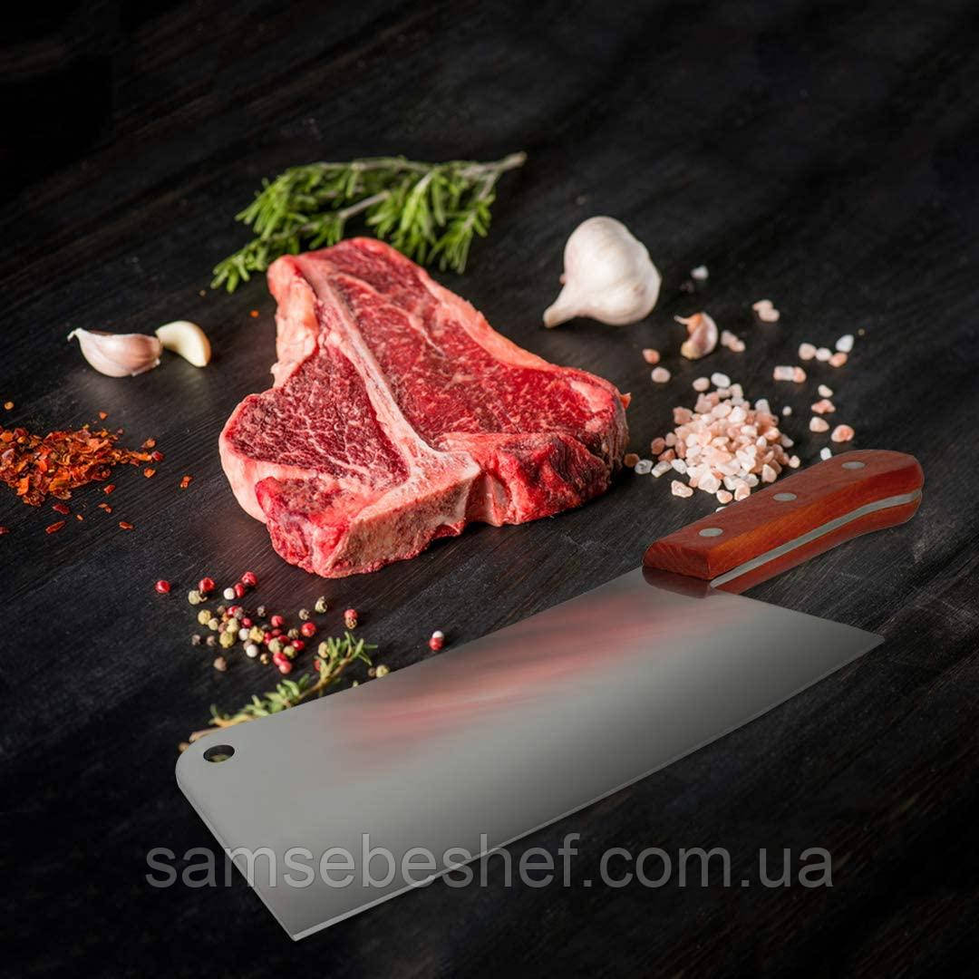 Топірець кухонний сікач для рубки м'яса та кісток Super Elephant  25*11 см, фото 1