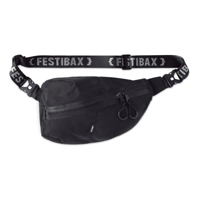 Сумка поясна FESTIBAX® PREMIUM з нейлону (в комплекті силіконові беруші та пончо від дощу)