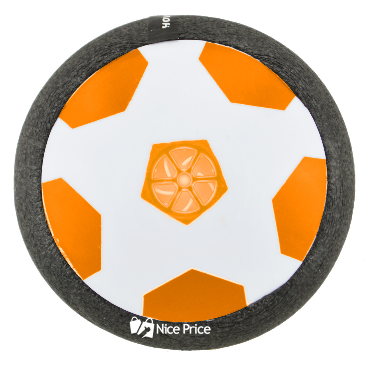 Аэромяч футболайзер для дому з підсвічуванням Hoverball Small 86008 чорний/помаранчевий