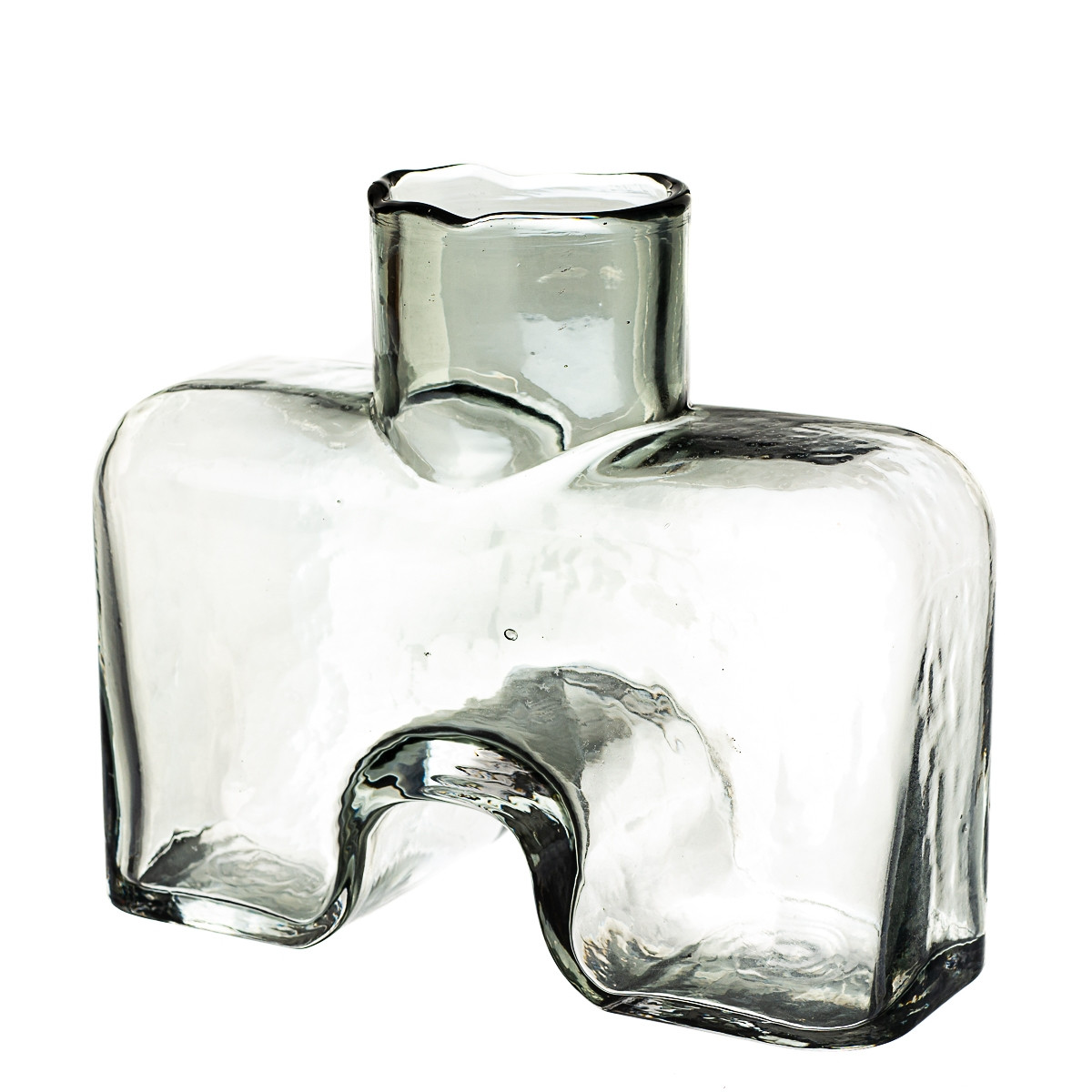 Скляна ваза "Гірнича геометрія" 18 см