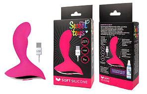 ВІБРОМАССАЖОР L 90 мм D 30 мм, 10 режимів вібрації, колір яскраво-рожевий