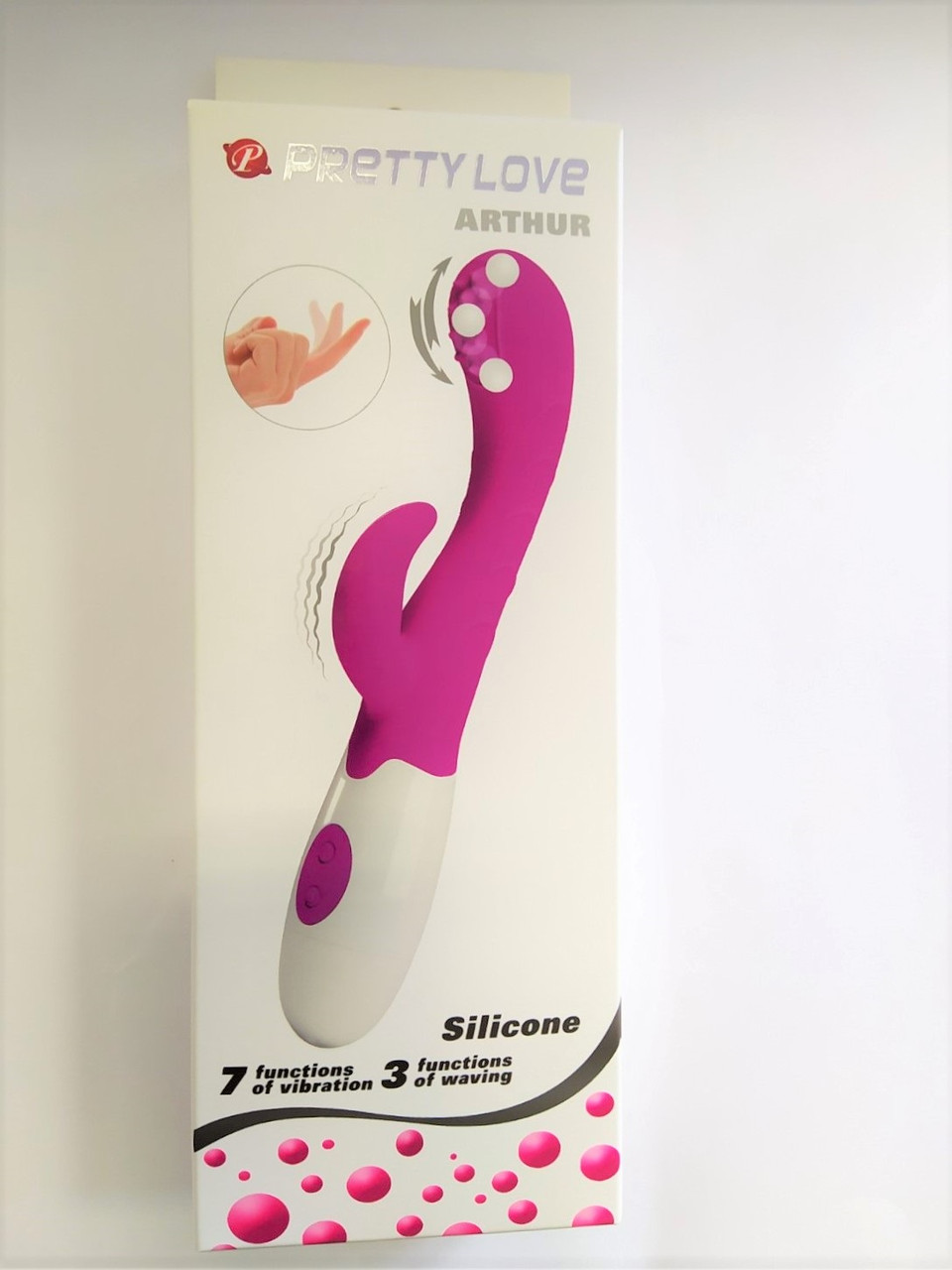 Вібратор із кліторальним стимулятором і з хвильовим ефектом "Arthur"