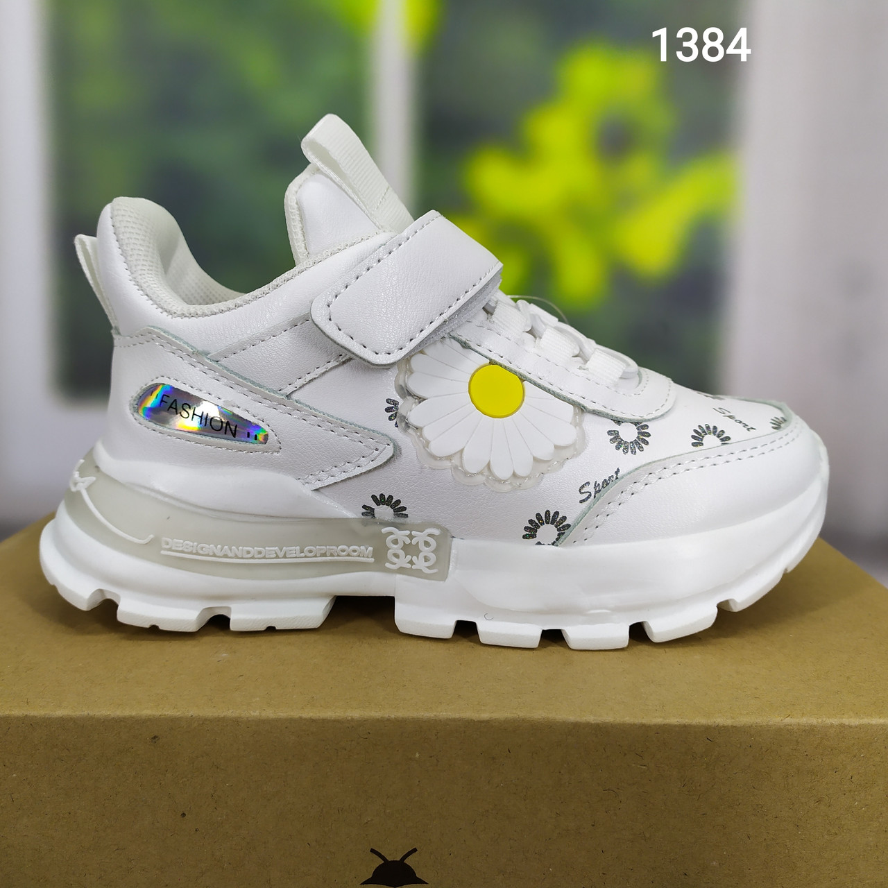 Кросівки дитячі білі на дівчинку Kimboo 26-31, фото 1