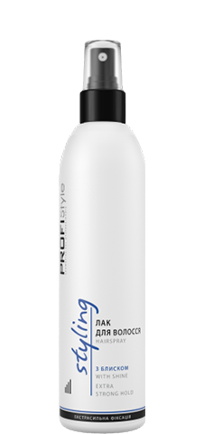 Лак для волосся з блиском екстрасильної фіксації 250 мл Profistyle / Профістайл