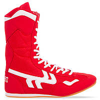Взуття для Бокса Боксерки замшеві Zelart OB-3206 розмір 44 Red-White