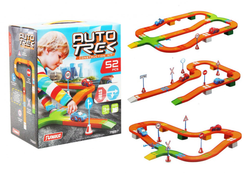 Дитячий трек - конструктор дорога AUTOTREK (52 дит.) 71597, фото 1