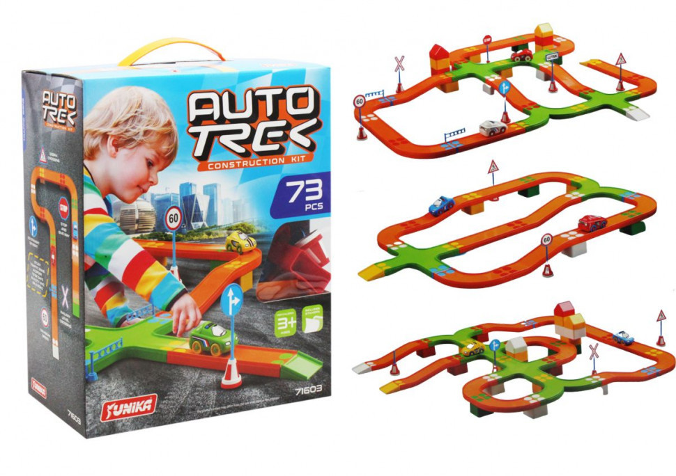 Дитячий трек - конструктор дорога AUTOTREK (73 дит.) 71603, фото 1