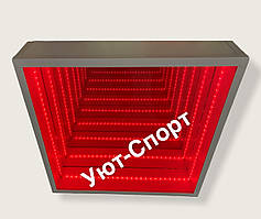 Дзеркало з ефектом нескінченності 3D Затишок-Спорт. (Квадратне) Для сенсорної кімнати.
