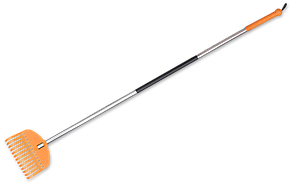 Граблі віялові пластикові 13 зубців, алюмінієвий 
держак, TQ-G13TA