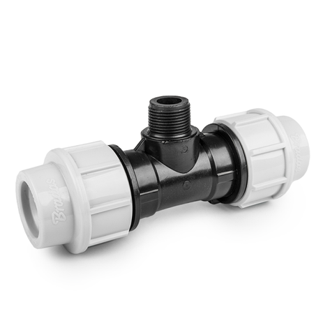 Трійник для труб PE 40 мм / РЗ 3/4", PN16, DSRA16T40M34, фото 1