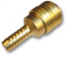 Конектор пневматичний "мама" зі штуцером 
під шланг 6 мм, латунь, SE2-2SH