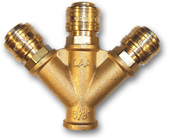 Трійник пневматичний з РВ 3/8", латунь, ESSK, 
GK1372