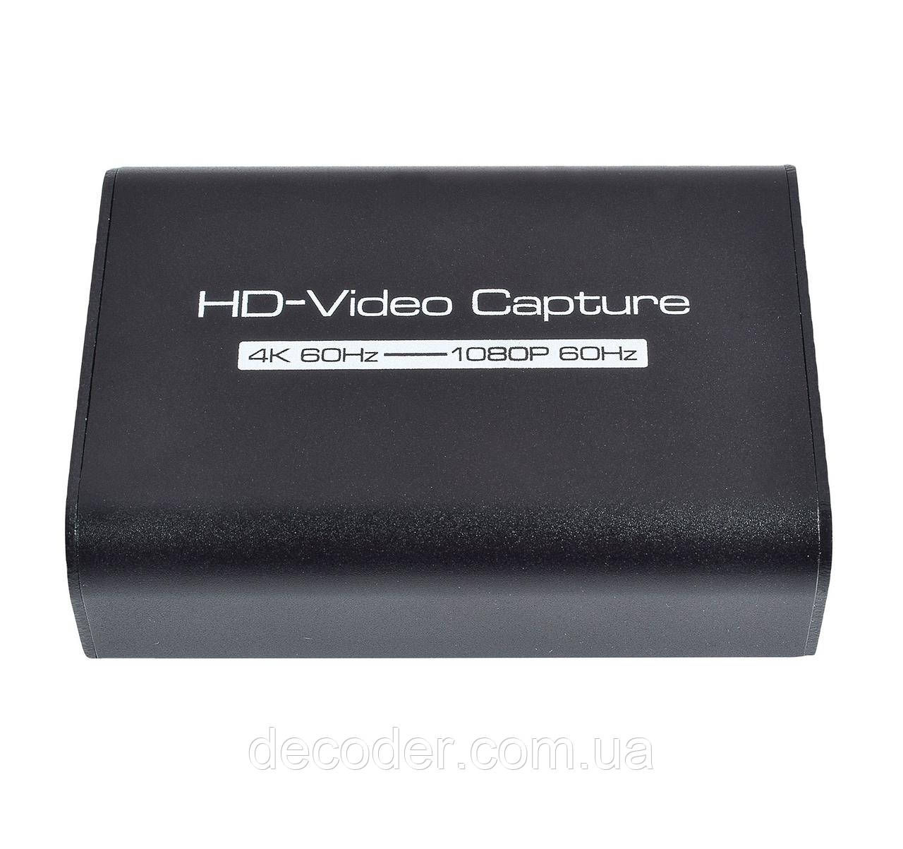 Зовнішня карта HDMI в USB 3.0 відеозахоплення з мікрофонним та лінійним входом, пристрій відео оцифрування ( HDMI Video Capture