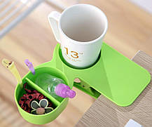 Підстаканник на прищіпці Clip On Table Cup Holder | Підсклянник на стіл, фото 3