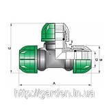 Трійник 40. Фітинги IRRITEC, фото 5