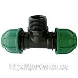 Трійник із зовнішньою різзю 25X1". Фітинги IRRITEC, фото 5