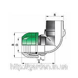 Коліно із зовнішньою різзю 32X3/4". Фітинги IRRITEC, фото 6