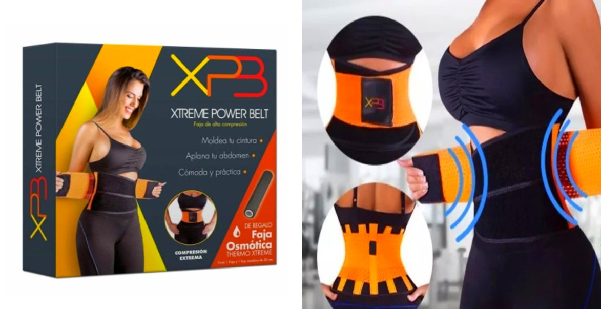 Стягуючий фітнес пояс корсет Xtreme Power Belt Розмір XXL