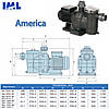 Насос для басейну IML America 75M 11м3/год, фото 2