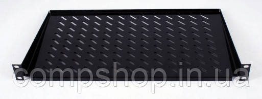 Полиця консольна 19" 1U 250мм, чорна (код 79243)