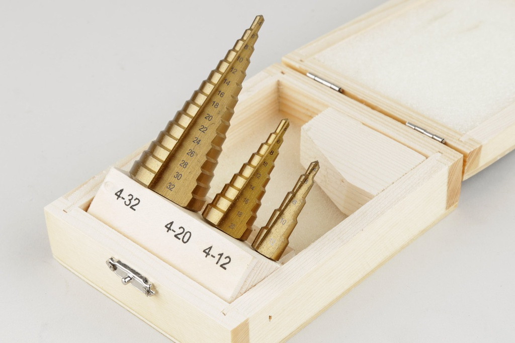 Ступінчасті свердла 4-32мм 3шт Lex