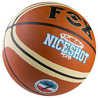 Мяч баскетбольный FOX NiceShot, оранжевый с полосой, №7