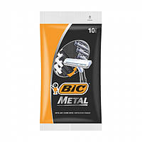 Одноразовые бритвы BIC Metal мужские, 10 шт