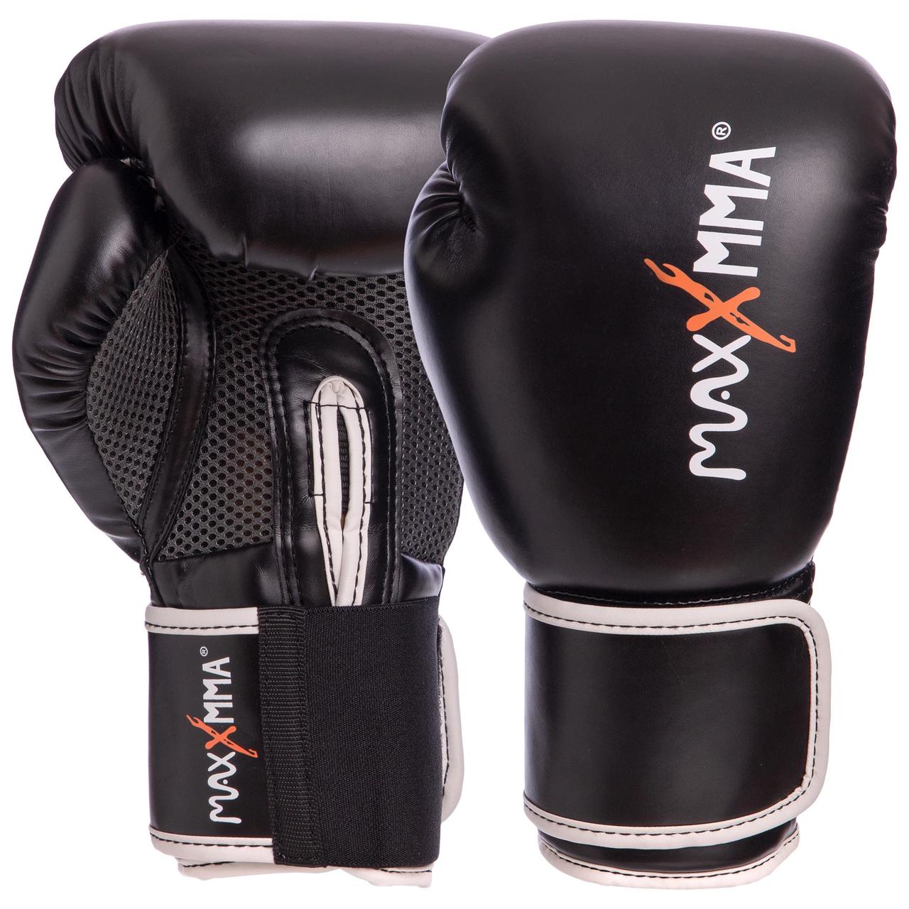 Рукавички боксерські PU на липучці MAXXMMA GB01S (р-р 10-12oz, кольору в асортименті)