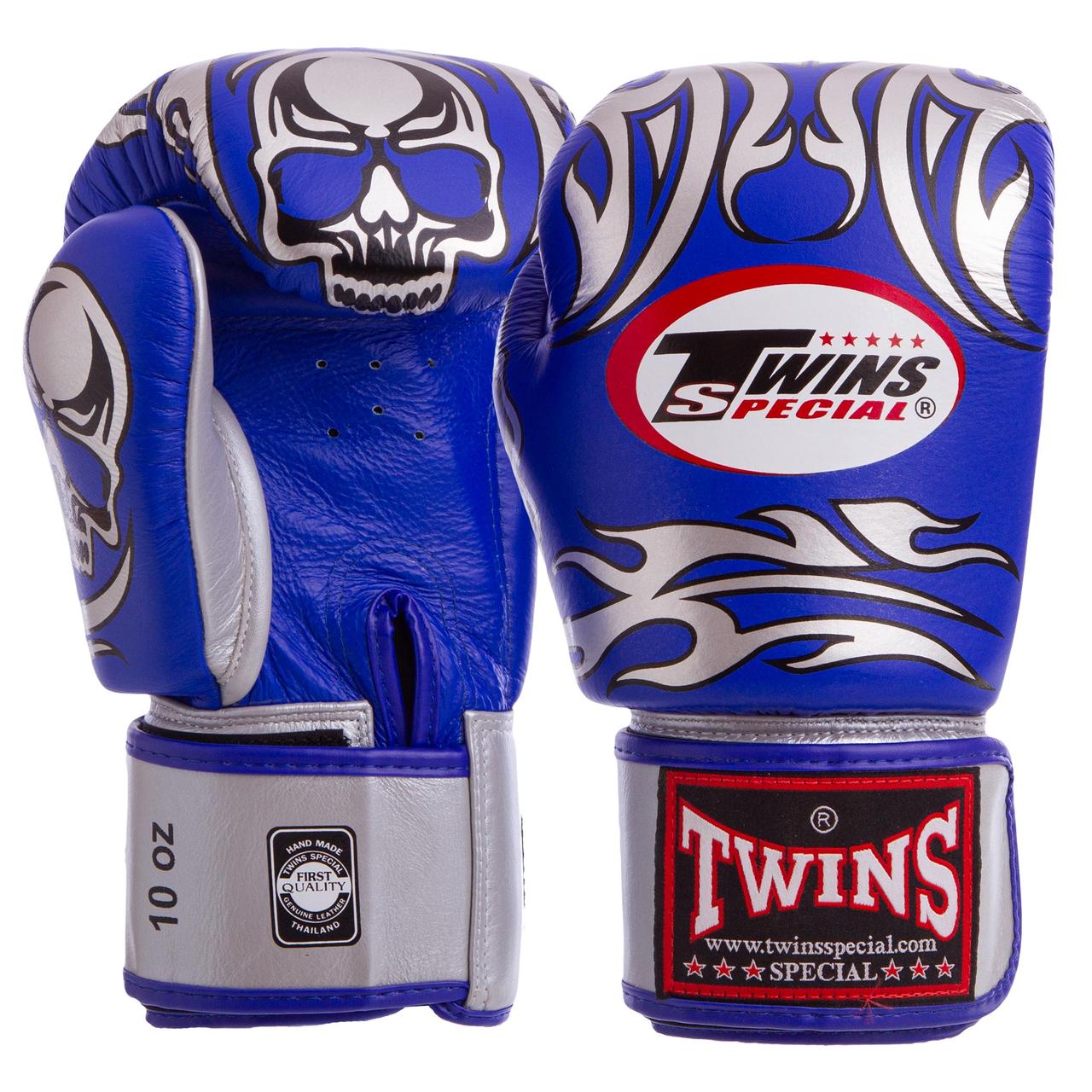 Рукавички боксерські шкіряні на липучці TWINS FBGVL3-31 (р-р 10-18oz, кольору в асортименті)