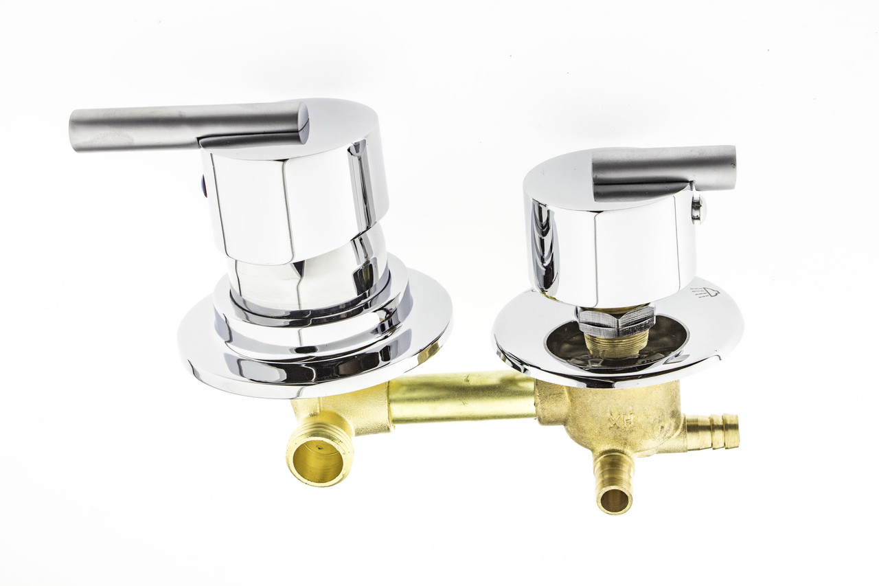 Змішувач ( С-3\10 ) для душової кабіни вбудовуваний на три положення під штуцер., фото 1