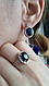 Срібний комплект з синім каменем Бульвар, фото 6