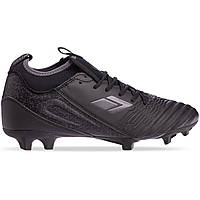 Бутси футбольне взуття з носком 180103-3 BLACK/D.GREY розмір 40-45 (TPU, чорний-сірий)