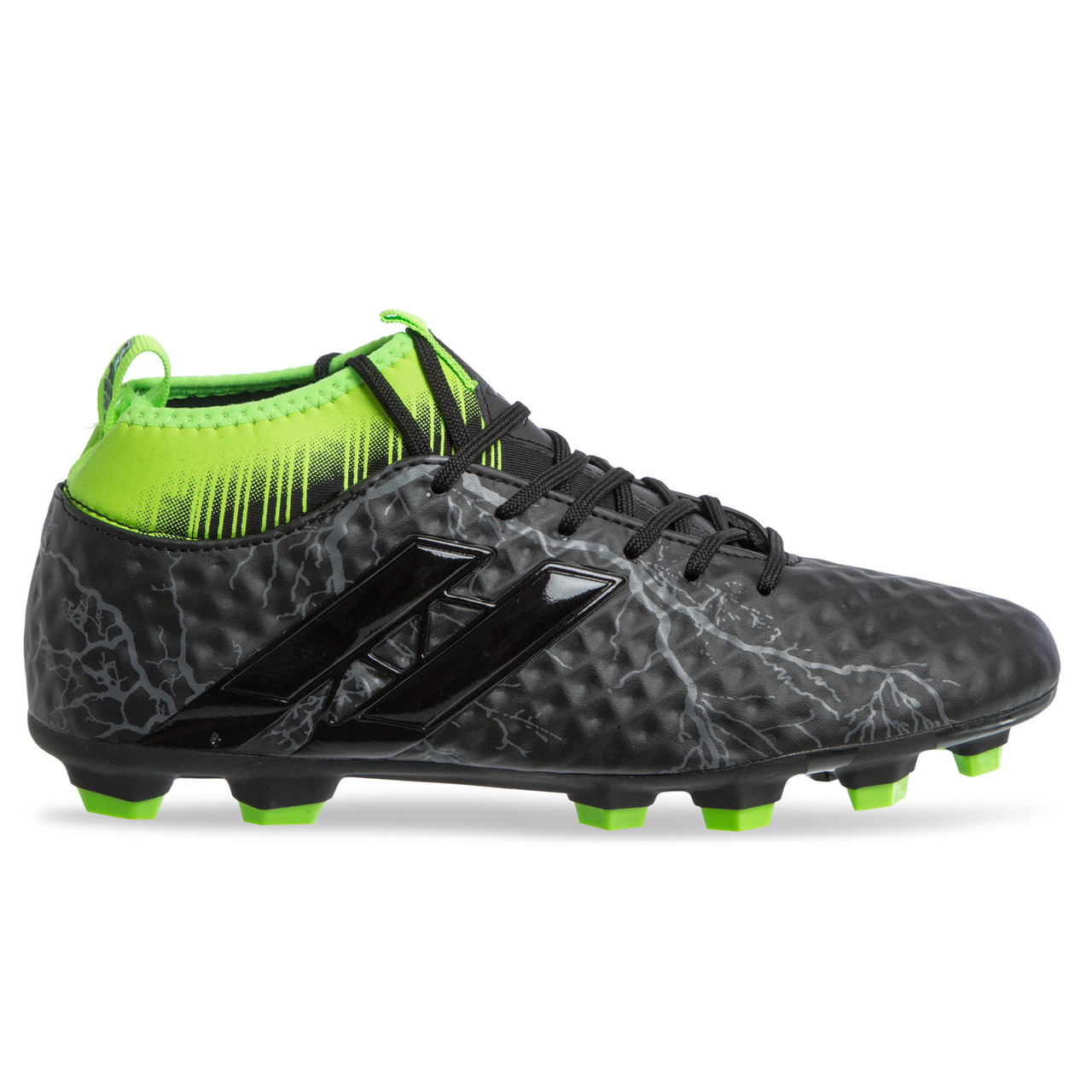 Бутси футбольне взуття з носком 170706-4 BLACK/L.GREEN розмір 40-45 чорний-салатовий