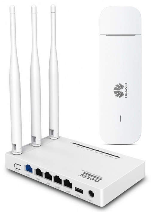 4G комплект Huawei E3372h320 + Wi-Fi роутер Netis MW5230 USB