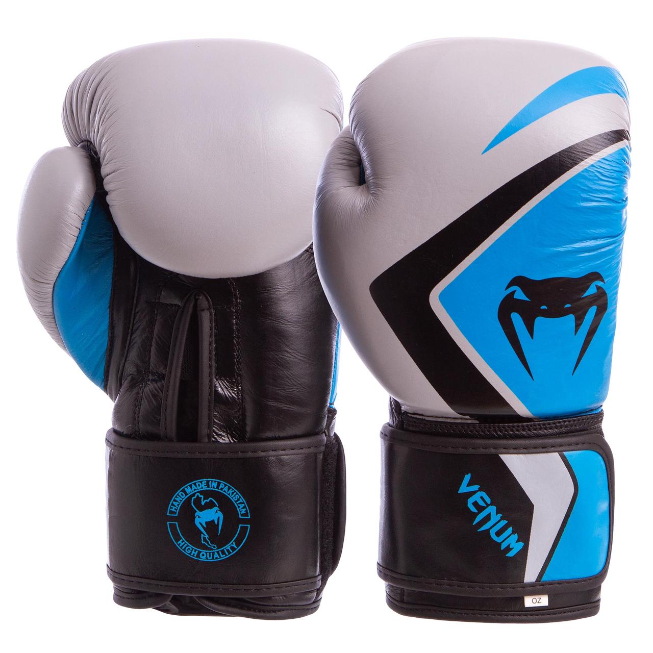 Рукавички боксерські шкіряні на липучці VNM CONTENDER 2.0 VL-8202 (р-р 10-14oz, кольору в асортименті)