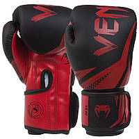 Перчатки боксерские PU на липучке VNM Challenger 3.0 BO-0866 (р-р 8-oz, цвет Черный-красный