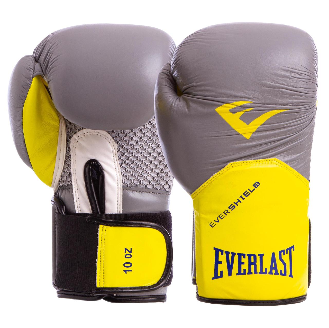Рукавички боксерські шкіряні на липучці ELS PRO STYLE ELITE BO-5228 (р-р 10-12oz, кольору в асортименті)